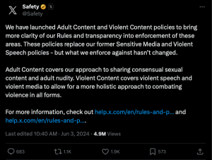 X's New Adult Content Policy Raises Safeguarding Concerns